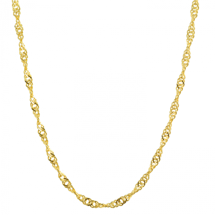 Goldkette Singapurkette Breite 1,2mm - 585-14 Karat Gold