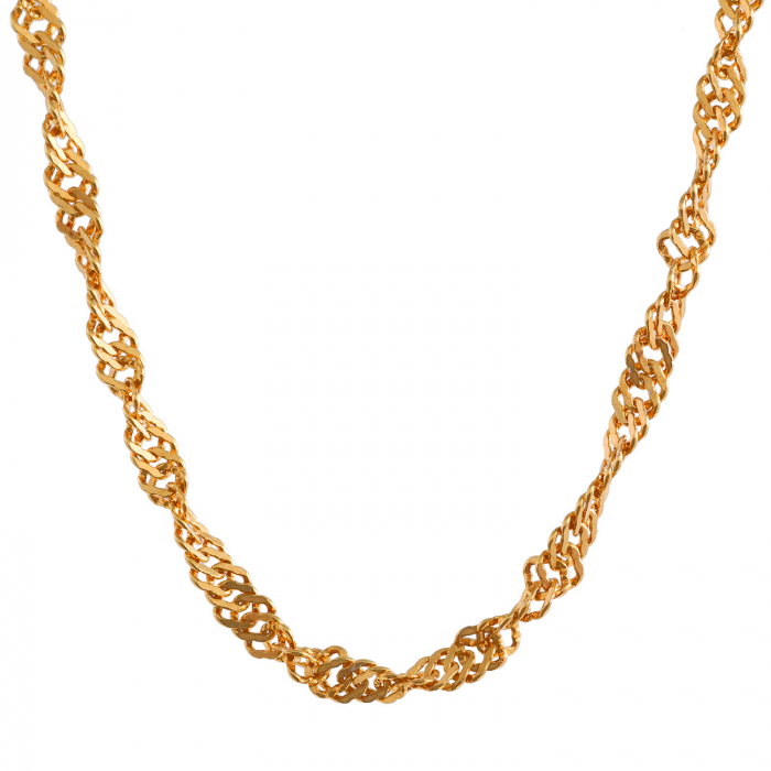 Goldkette Singapurkette Breite 1,4mm - 585-14 Karat Gold