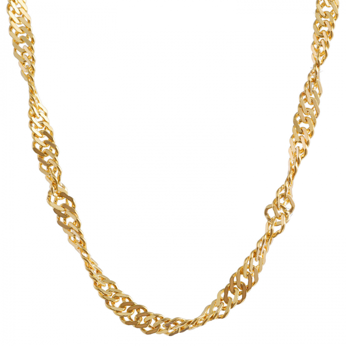 Goldkette Singapurkette Länge 42cm - Breite 1,8mm - 585-14 Karat Gold