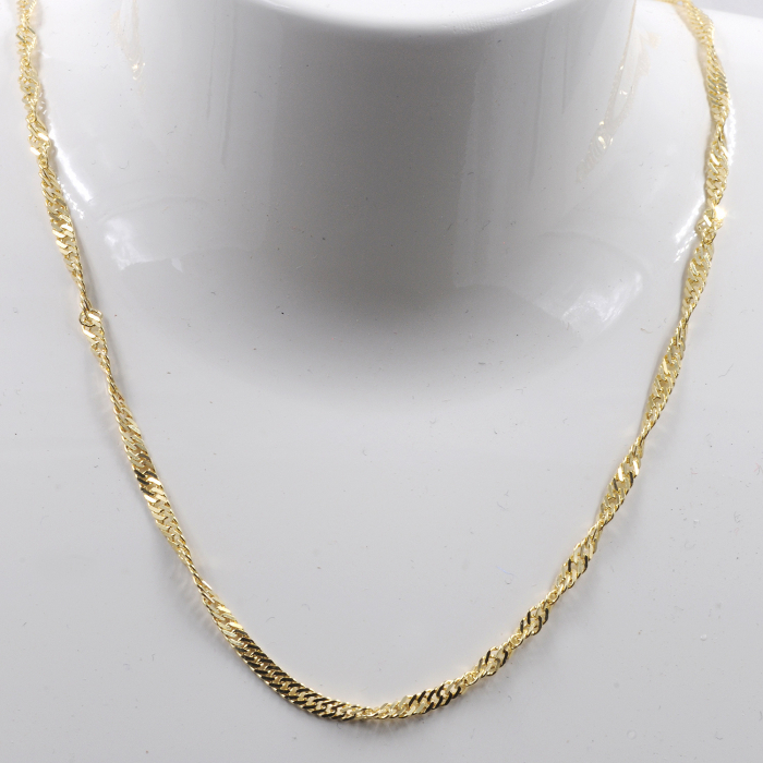 Goldkette Singapurkette Breite 2,4mm - 585-14 Karat Gold