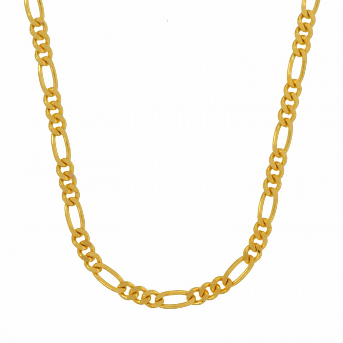 Goldkette Figarokette Länge 60cm - Breite 2,2mm - 585-14 Karat Gold