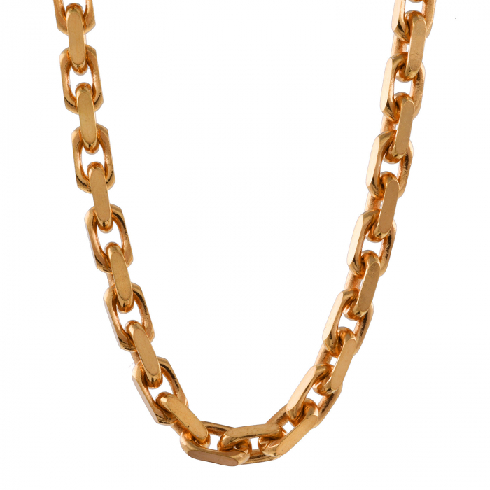 Ankerkette diamantiert Länge 42cm - Breite 2,0mm - 750-18 Karat Gold