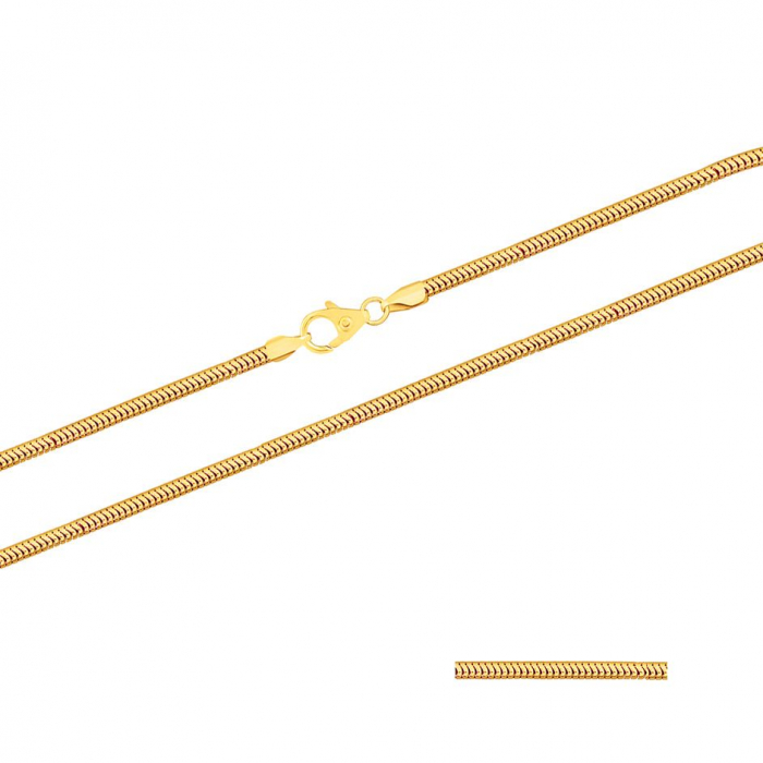 Goldkette Schlangenkette Breite 2,4mm - 750-18 Karat Gold