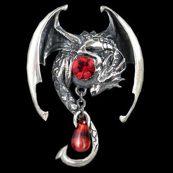 Fafnir Drache Schmuck Anhänger 925er Silber 28x19mm