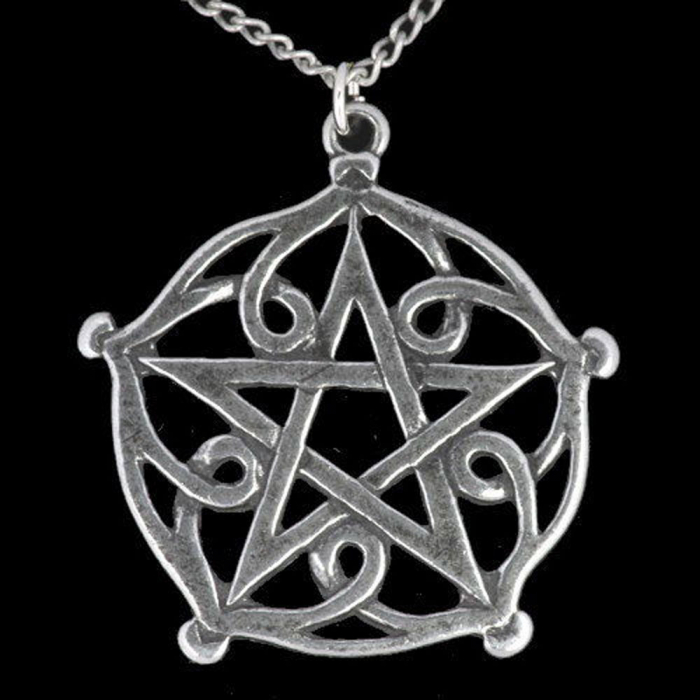 Brisingamen Pentagramm Anhänger Schmuck - Mit Halskette - 44x43mm