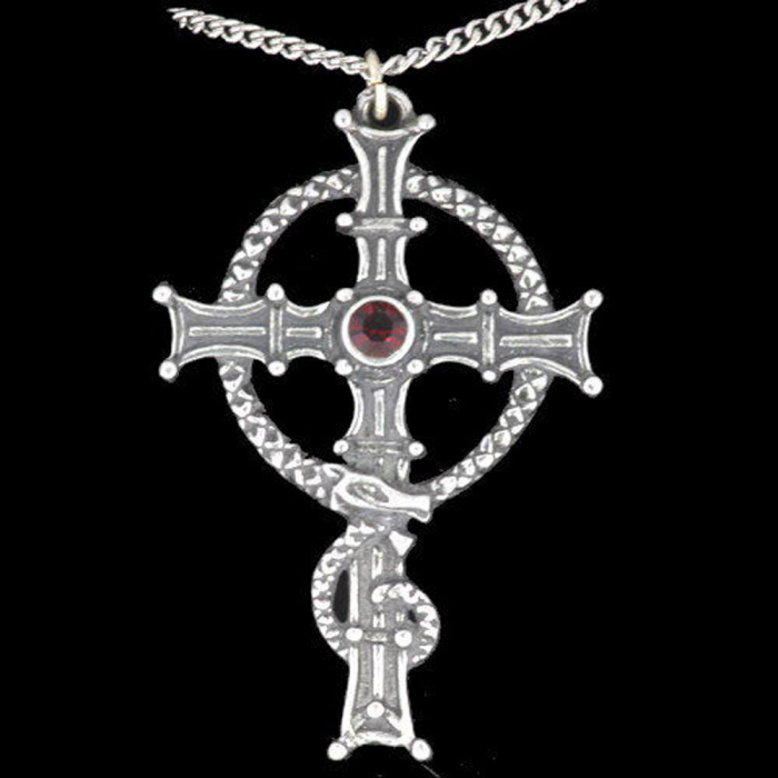 St. Columba´s Kreuz Anhänger Schmuck - Mit Halskette - 58x38mm