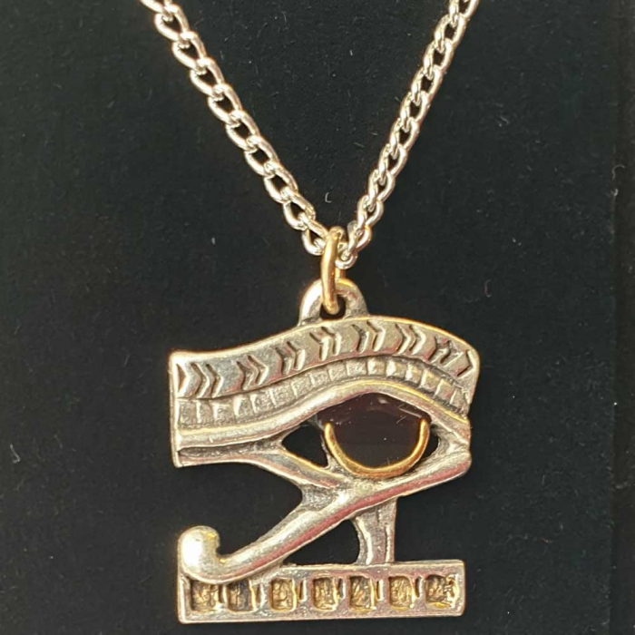 Auge des Horus Anhänger Schmuck - Ägyptisch , Horusauge + Kette - 24x22mm