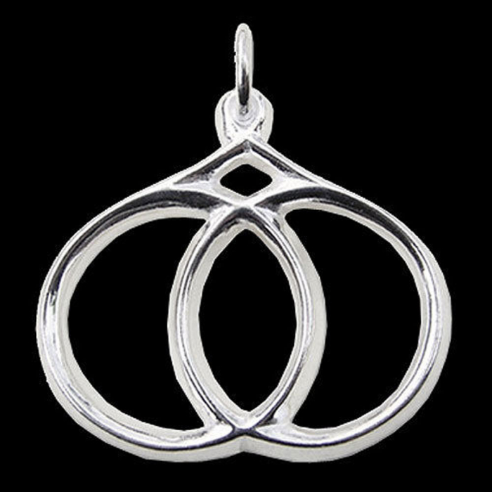 Mandelform Schmuck Anhänger 925er Silber - sonstige Symbole - 30x33mm