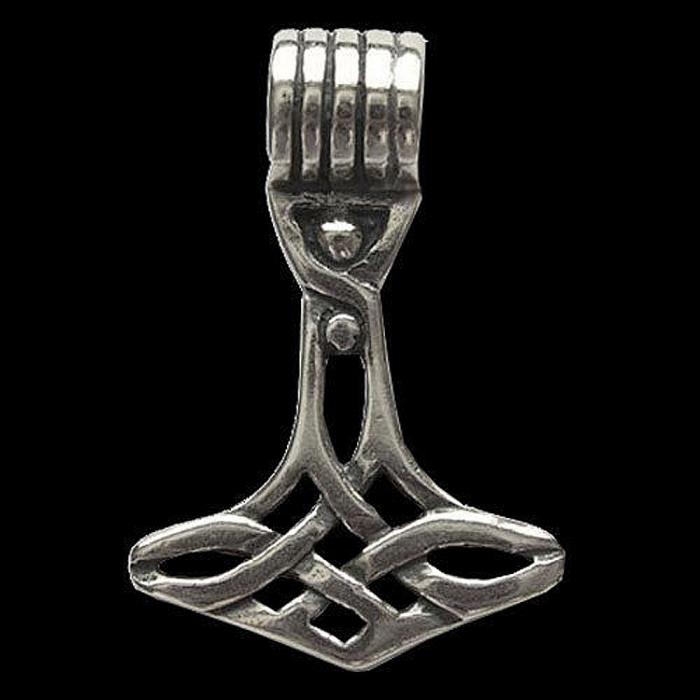 Thor’s Hammer Schmuck Anhänger 925er Silber - Thorhammer - 26x18mm