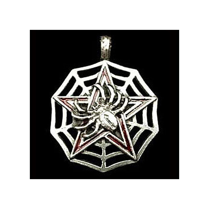 Spinnennetz Pentagramm Anhänger Schmuck - Pentagramm - 45x45mm