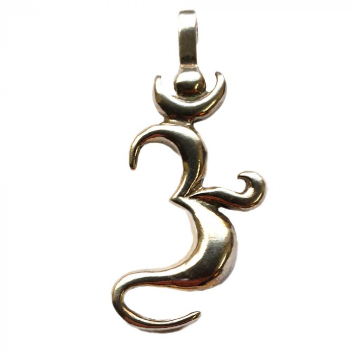 Om Schmuck Anhänger 925er Silber - Om - 42x20mm