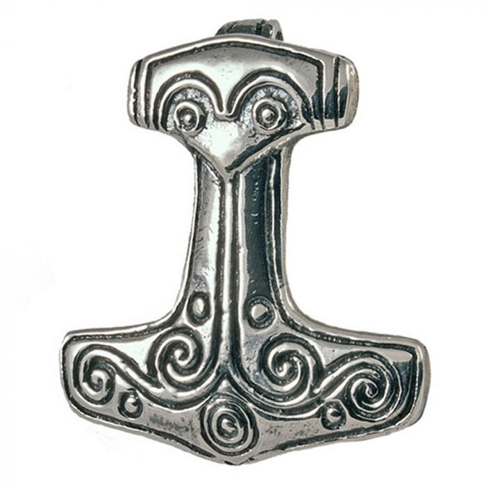 Thorhammer Schmuck Anhänger 925er Silber - Thorhammer - 23x25mm