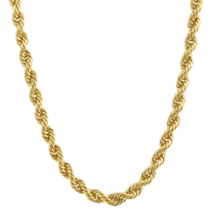 Goldkette Kordelkette hohl Halskette Breite 2,1 mm - 585-14 Karat Gold