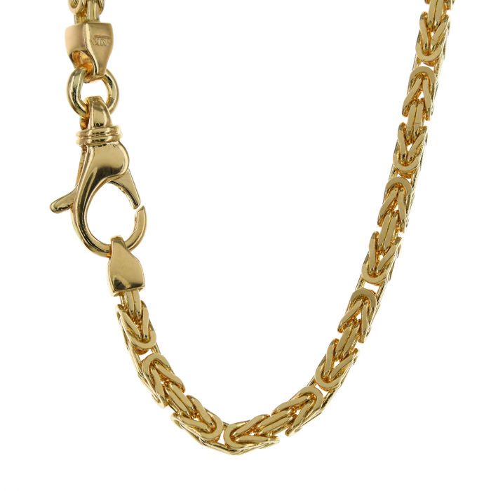 2,5 mm 55 cm 750 - 18 Karat Gold Halskette Königskette massiv Gold hochwertige Goldkette 28,6 g