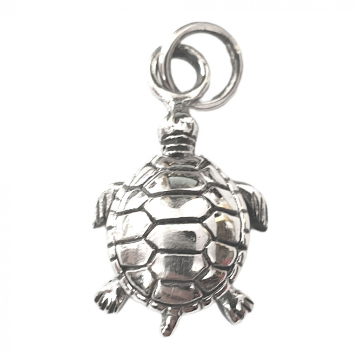 Schildkröte Schmuck Anhänger 925er Silber turtle 19x14mm