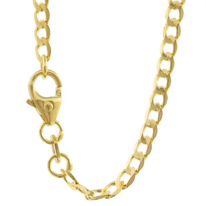 Anhänger Kreuz 585 14 Karat Gold mit massiver Goldkette 2,6 mm 585-14