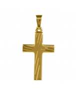 Anhänger Kreuz massiv 333 - 8 Karat Gold Größe mit Öse 27 * 14 mm