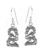 Ohrhänger, Ohrringe Drache Schmuck 925er Silber Dragon