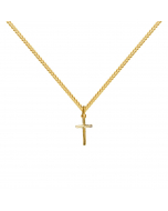 Anhänger Kreuz 333 8 kt Gold mit massiver Goldkette 333 - 8 kt Gold