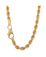 Goldkette Kordelkette Länge 50cm - Breite 2,7mm - 585-14 Karat Gold