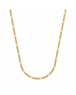 Goldkette Figarokette Länge 45cm - Breite 1,1mm - 585-14 Karat Gold