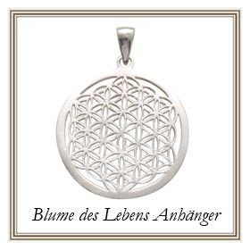 Blume des Lebens Anhänger aus Silber