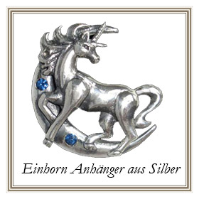 Einhorn Anhänger aus Silber