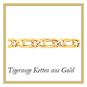 Tigerauge Ketten aus Gold